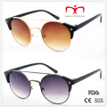 Classical and Hot Sales with Metal Round Frame and Plastic Temple Sunglasses (MI212)